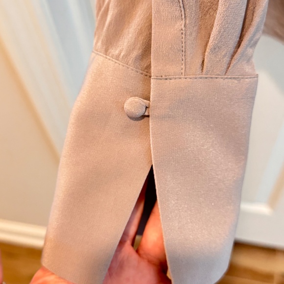 Woman's Silk Blouse, Gray/Lavender, Size 16, Boden USA - Picture 7 of 11